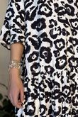 Kenya Tiered Midi Dress Mono